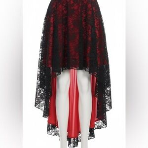 Black and Red Lace skirt